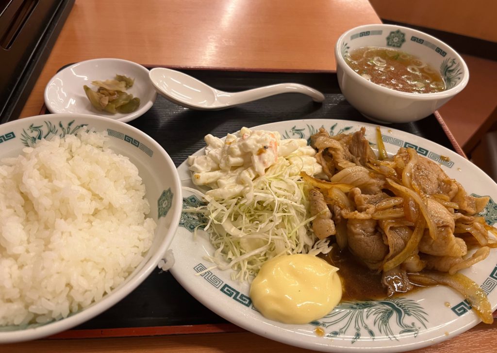 豚生姜定食