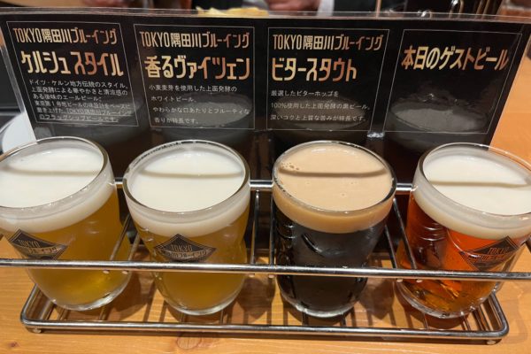 ビール飲み比べ