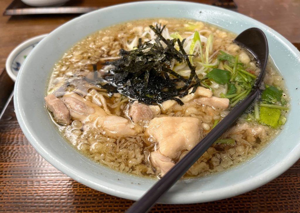 水車生そば　鳥中華