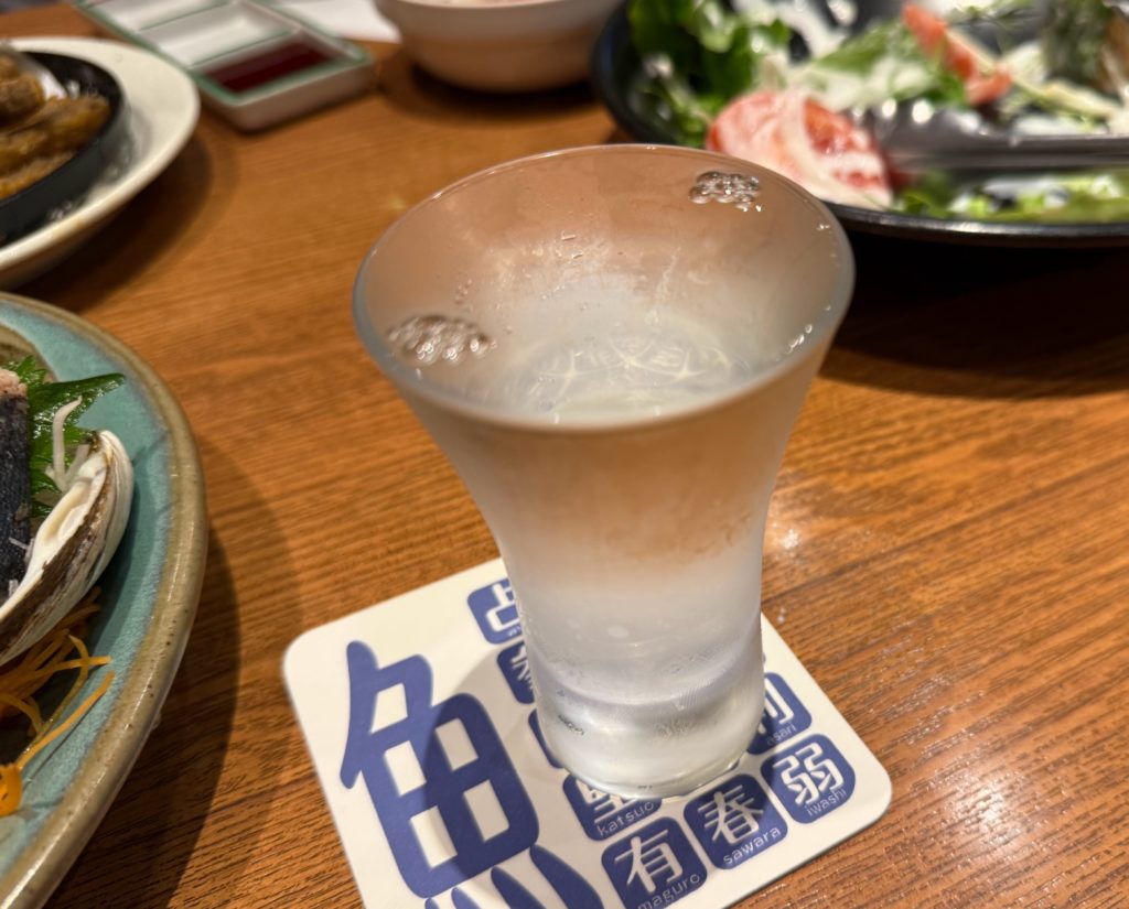 今年初めての日本酒
