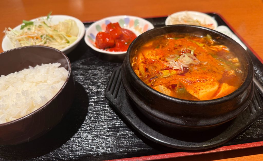 スンドゥブ定食！