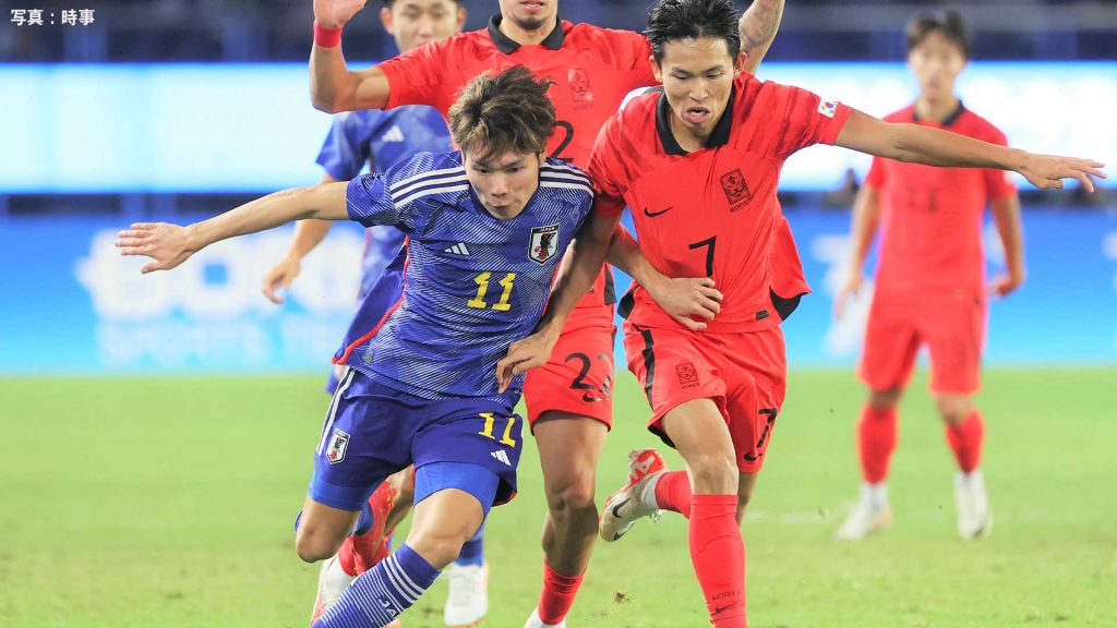 サッカー決勝　韓国戦　アジア大会